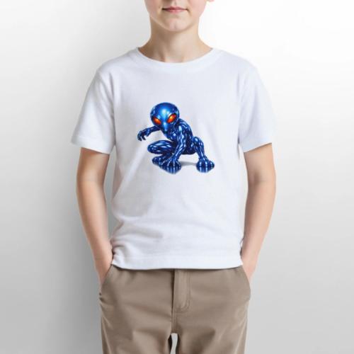 Blue Alien Crouch - Gildan Ultra Cotton Youth T-Shirt