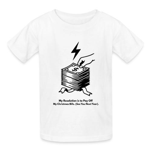 Christmas Bills T-Shirt - Gildan Ultra Cotton Youth T-Shirt