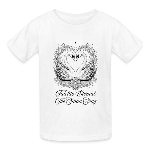 Poetic Swan T-Shirt - Gildan Ultra Cotton Youth T-Shirt