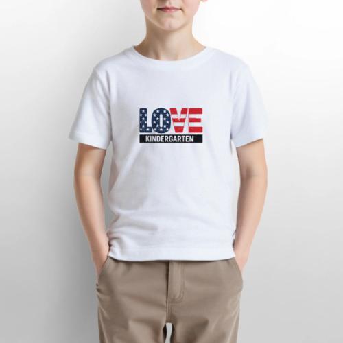 Love Kindergarten Patriotic Graduation - Gildan Ultra Cotton Youth T-Shirt