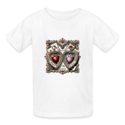 Keeper of My Deepest Love Victorian Locket T-Shirt - Gildan Ultra Cotton Youth T-Shirt