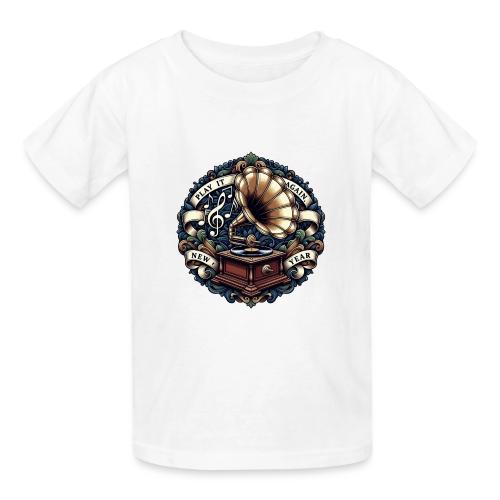 Ornate Phonograph T-Shirt - Gildan Ultra Cotton Youth T-Shirt