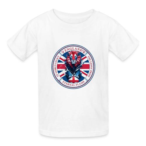 England Lion Emblem T Shirt, Flag Pride Gift - Gildan Ultra Cotton Youth T-Shirt