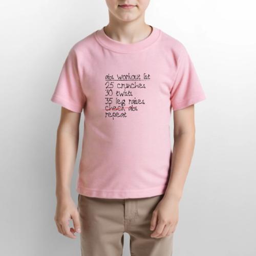 Abs Workout List - Gildan Ultra Cotton Youth T-Shirt