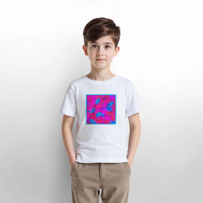 Vibrant Neon Leaves Artful Elegance