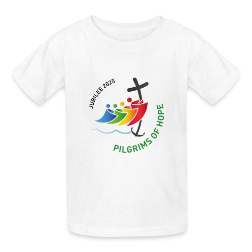 pilgrims of hope 2025 logo (Jubilee Year 2025) - Gildan Ultra Cotton Youth T-Shirt