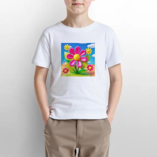 Pink Floral Peace | Sky & Nature Design - Gildan Ultra Cotton Youth T-Shirt