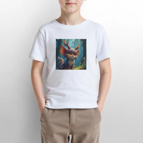 Magical Forest Creature with Deer Horns - Gildan Ultra Cotton Youth T-Shirt