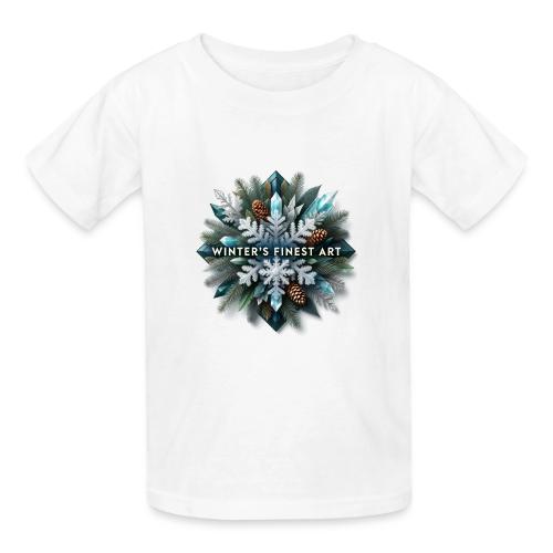 Intricate Frozen Evergreen T-Shirt - Gildan Ultra Cotton Youth T-Shirt