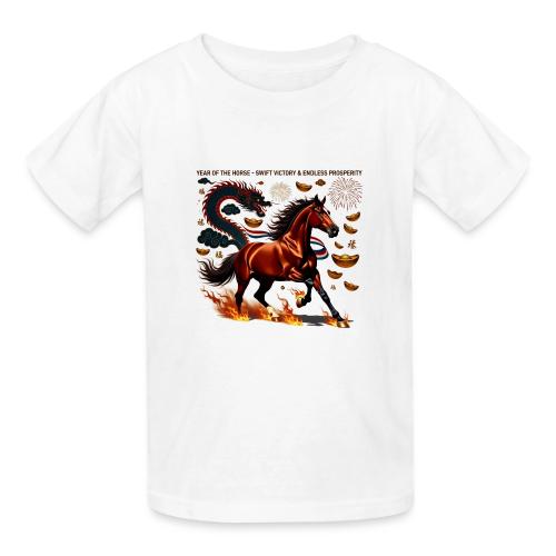 Year of the Horse Victory T Shirt, Lunar New Year - Gildan Ultra Cotton Youth T-Shirt
