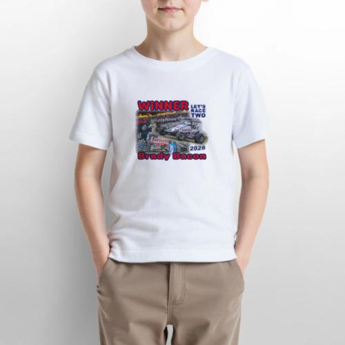 Brady Bacon #LetsRaceTwo Winner - Gildan Ultra Cotton Youth T-Shirt