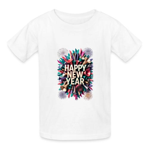 New Year's Party Horn T-Shirt - Gildan Ultra Cotton Youth T-Shirt