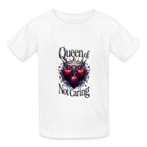 Queen of Not Caring T-Shirt - Gildan Ultra Cotton Youth T-Shirt