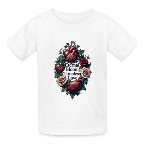 Eternal Bloom Timeless Love Entwined Hearts T-Shir - Gildan Ultra Cotton Youth T-Shirt