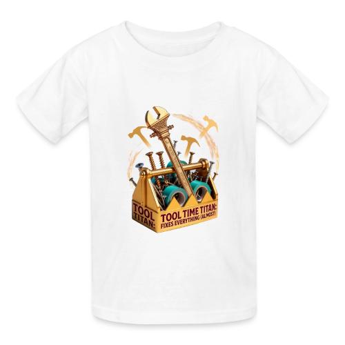 Tool Time Titan T Shirt, Funny Dad Gift - Gildan Ultra Cotton Youth T-Shirt