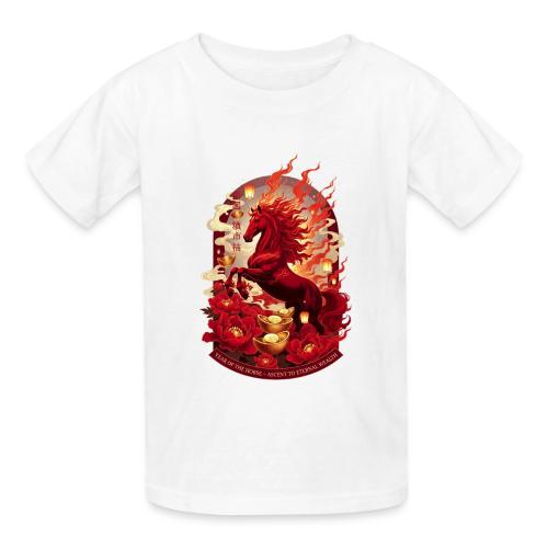 Year of the Horse Ascent T Shirt, Lunar New Year - Gildan Ultra Cotton Youth T-Shirt