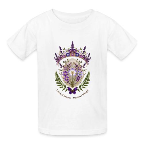 Spring Meadow Crown Tee, Cottagecore Renewal Gift - Gildan Ultra Cotton Youth T-Shirt