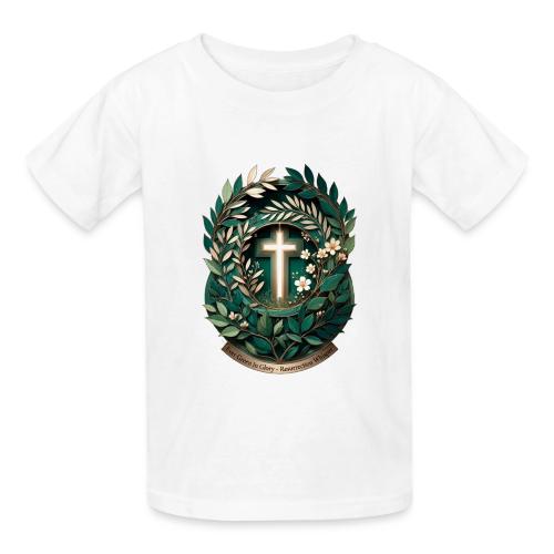 Easter Ever Green in Glory Laurel T Shirt, Gift - Gildan Ultra Cotton Youth T-Shirt