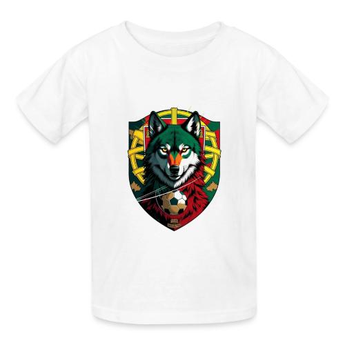 Portugal Iberian Wolf Soccer T Shirt,Football Gift - Gildan Ultra Cotton Youth T-Shirt