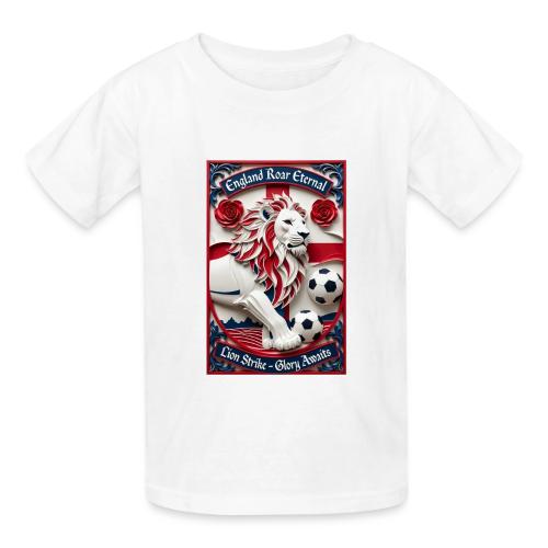 England Lion Soccer T Shirt, Football Pride Gift - Gildan Ultra Cotton Youth T-Shirt
