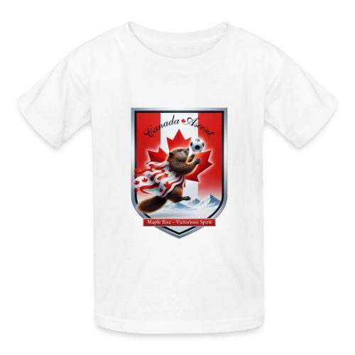 Canada Beaver Ascent T-Shirt, Canadian Pride Gift - Gildan Ultra Cotton Youth T-Shirt