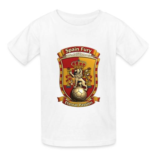 Spain Lion Fury T-Shirt, Spanish Crest Gift - Gildan Ultra Cotton Youth T-Shirt