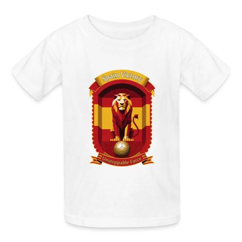 Spain Lion Victory T-Shirt, Flag Pride Crest Gift - Gildan Ultra Cotton Youth T-Shirt
