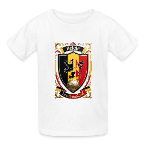 Belgium Lion Crest T-Shirt, Belgian Flag Gift - Gildan Ultra Cotton Youth T-Shirt