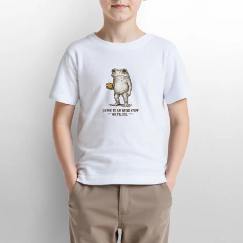 Weird Stuff Frog Coffee Humor - Gildan Ultra Cotton Youth T-Shirt