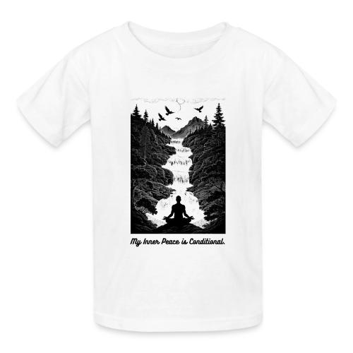 Conditional Inner Peace T-Shirt | Minimalist Zen - Gildan Ultra Cotton Youth T-Shirt