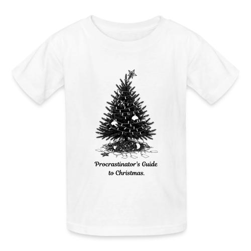 Procrastinator's Guide Christmas T-Shirt - Gildan Ultra Cotton Youth T-Shirt