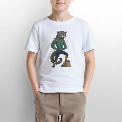 Raccoon Ranger in Neon Armor - Gildan Ultra Cotton Youth T-Shirt