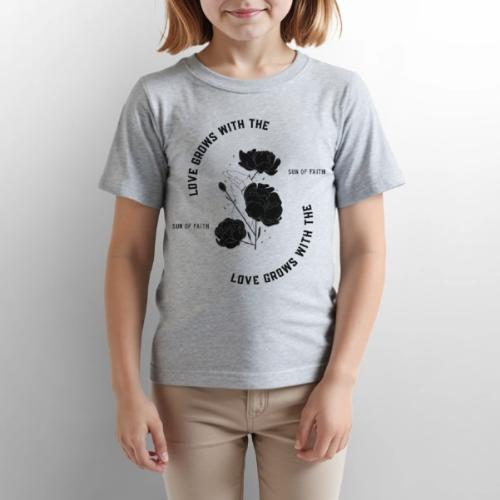 Love Grows With The Sun Of Faith - Gildan Ultra Cotton Youth T-Shirt