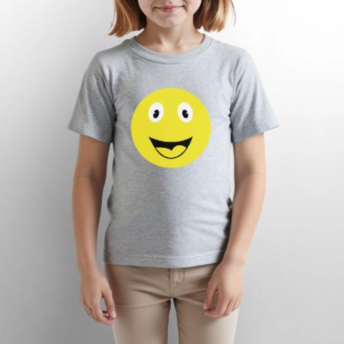 Yellow Happy Face Print - Gildan Ultra Cotton Youth T-Shirt