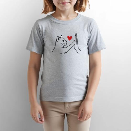 Cat Lover High-Five T-Shirt - Gildan Ultra Cotton Youth T-Shirt