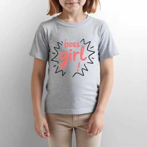 Boss Girl Bold Feminist Statement - Gildan Ultra Cotton Youth T-Shirt