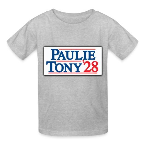Paulie and Tony for Co-President 2028 - Gildan Ultra Cotton Youth T-Shirt