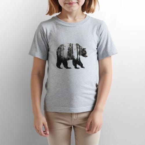 Evergreen Bear Silhouette - Gildan Ultra Cotton Youth T-Shirt