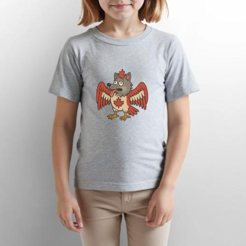Maple-Mad Wolfbird – Quirky Canadian Creature - Gildan Ultra Cotton Youth T-Shirt