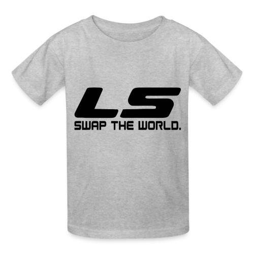 LS Swap The WORLD (Back and Front) - Gildan Ultra Cotton Youth T-Shirt