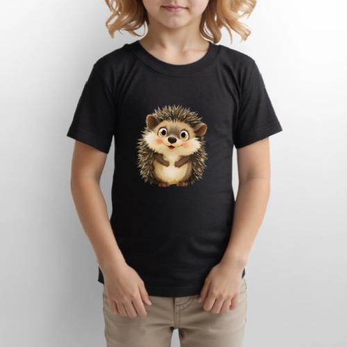 Smiling Cartoon Hedgehog with Joyful Expression - Gildan Ultra Cotton Youth T-Shirt