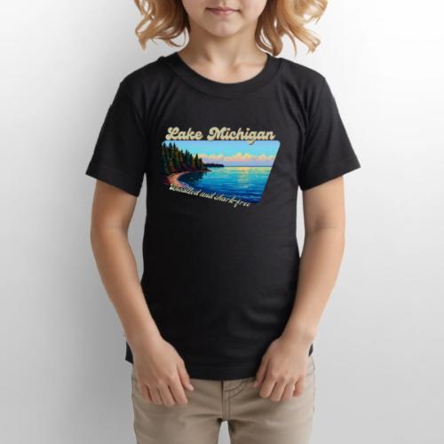 Lake Michigan Unsalted and shark-free - Gildan Ultra Cotton Youth T-Shirt