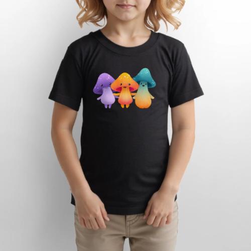 Cheerful Mushroom Friends - Gildan Ultra Cotton Youth T-Shirt