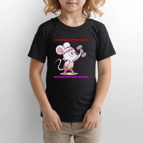 Cheese Lifter 3000 | Funny Gym Rat Mouse tshirt - Gildan Ultra Cotton Youth T-Shirt