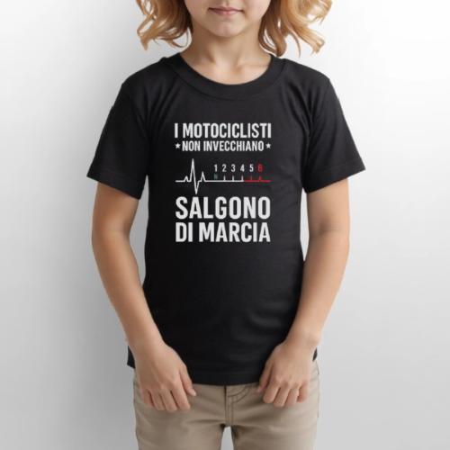 Motorcyclists Never Age Heartbeat Design - Gildan Ultra Cotton Youth T-Shirt