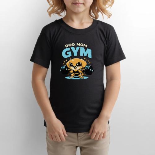 Chibi Dog Gym Workout - Gildan Ultra Cotton Youth T-Shirt