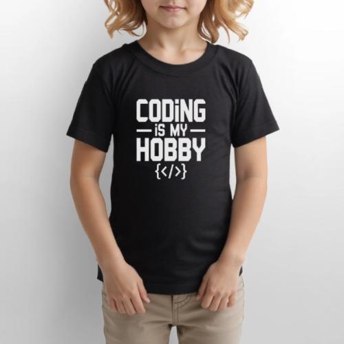 Coding Is My Hobby Typography - Gildan Ultra Cotton Youth T-Shirt