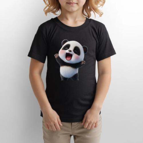 Happy Baby Panda Standing - Gildan Ultra Cotton Youth T-Shirt
