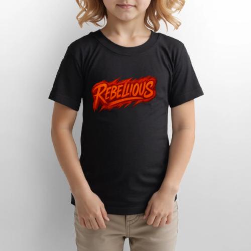 Rebellious Graffiti Neon Orange Streetwear T-Shirt - Gildan Ultra Cotton Youth T-Shirt
