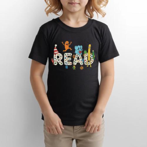 Whimsical READ Kids Cartoon - Gildan Ultra Cotton Youth T-Shirt